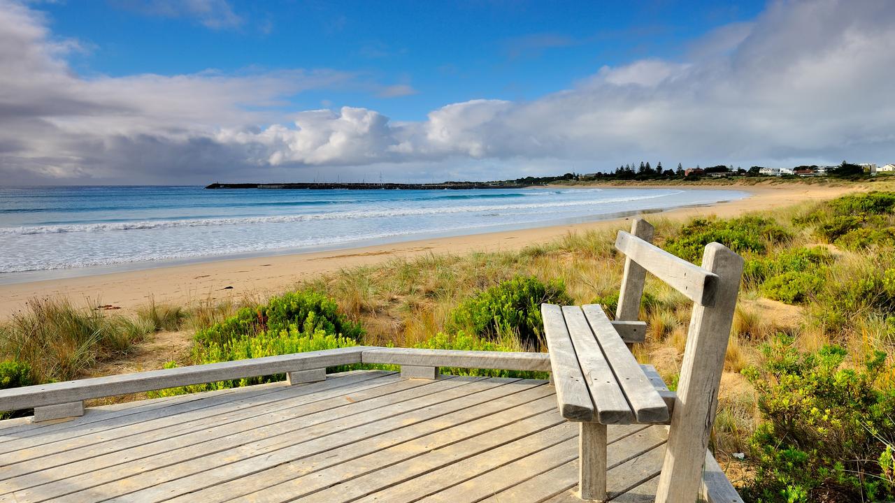 Open spaces, like what you can find at Apollo Bay along the Great Ocean Road, will be popular for Aussie travellers this year.