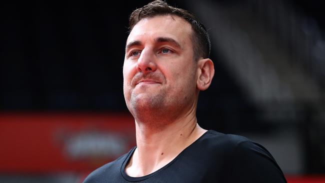 Former NBA star Andrew Bogut was not happy with his son's soccer registration form. Picture: Mark Metcalfe/Getty Images.