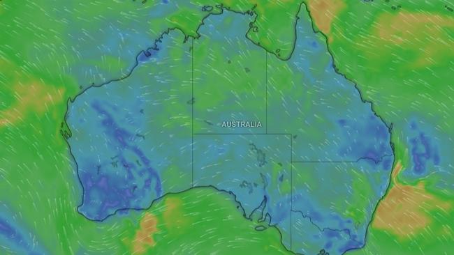 NSW is set for a wet weekend as storms threaten much of the coastline. Picture: Windy