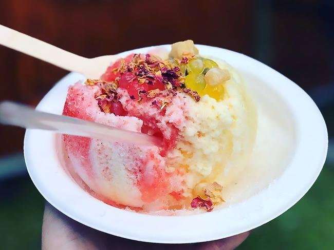 Torch Me Creme Brulee’s Hawaiian Shave Ice. Picture: Supplied