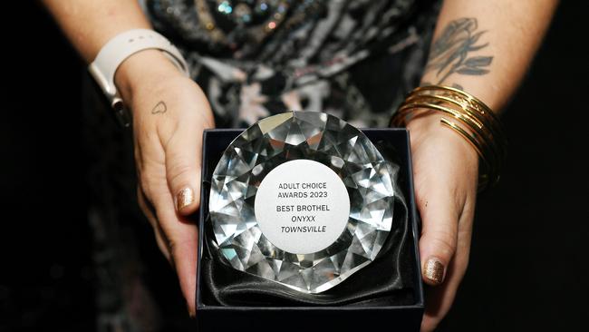 Onyxx, has won the Best Brothel in Australia at the Adult Industry Choice Awards. Picture: Shae Beplate.