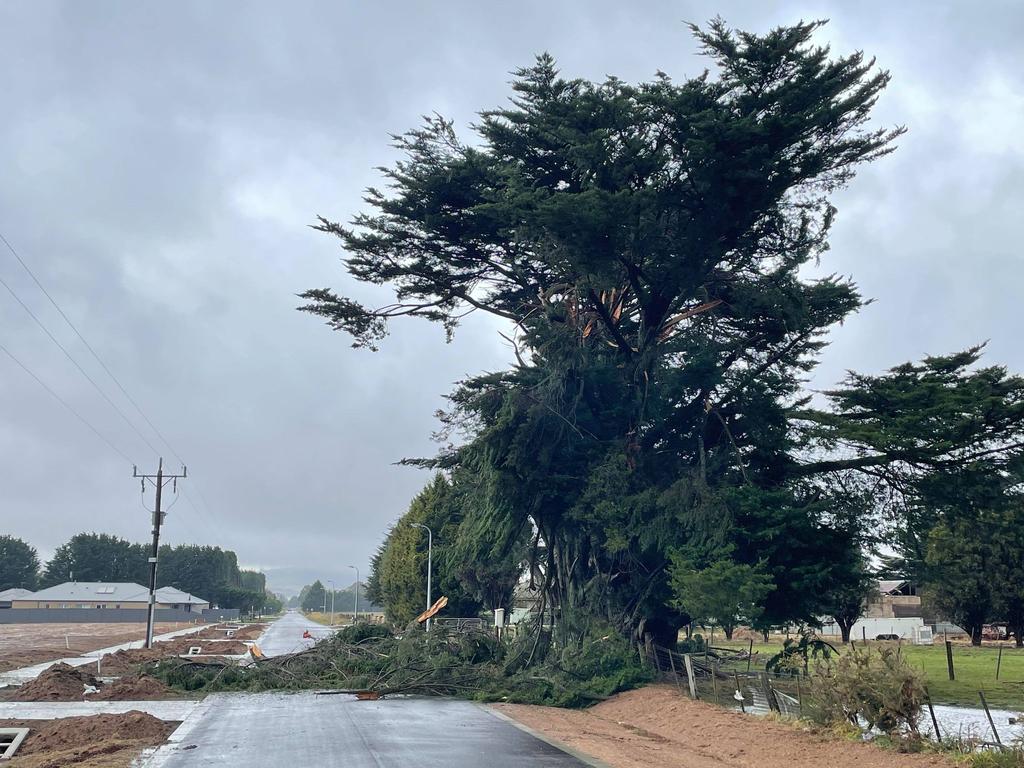 Burke and Wills Track, Benloch, at night after wild storms. Picture: Zoe Phillips