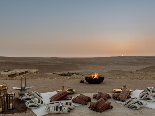 EMBARGO FOR WISH MAGAZINE 07 OCTOBER 2022. FEE MAY APPLY.   Six Senses Shaharut resort and luxury spa in the Negev Desert, Israel. Source: Supplied