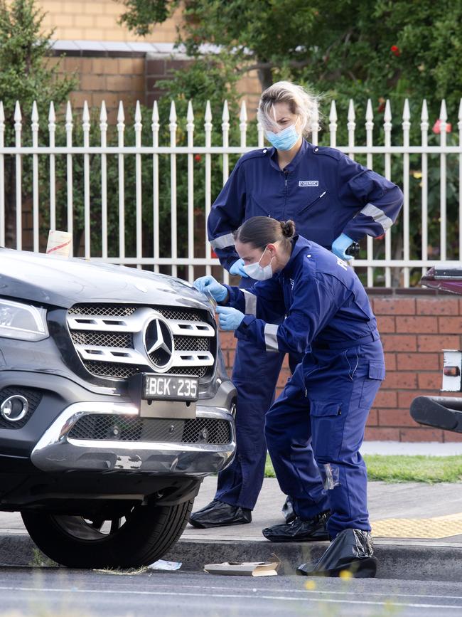 Notorious Melbourne crime figure Nabil Maghnie was killed in a dramatic shooting in Epping. Picture: Sarah Matray