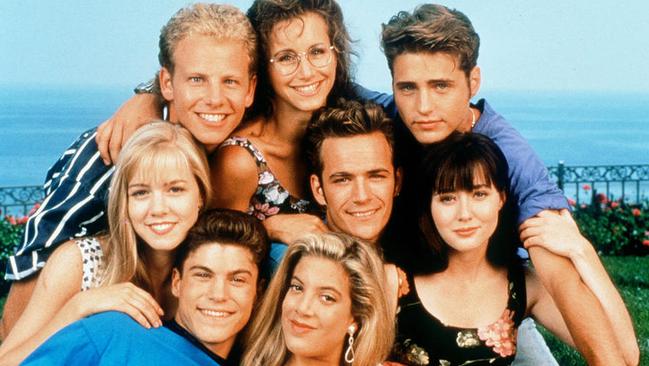 Teen tension ... there was more drama behind the scenes of Beverly Hills 90210 than in the scripts.