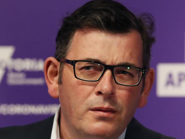 MELBOURNE, AUSTRALIA- NewsWire Photos OCTOBER 15, 2020: Victorian Premier Daniel Andrews holds a press conference to discuss the latest COVID-19 figures.. Picture: NCA NewsWire/ David Crosling