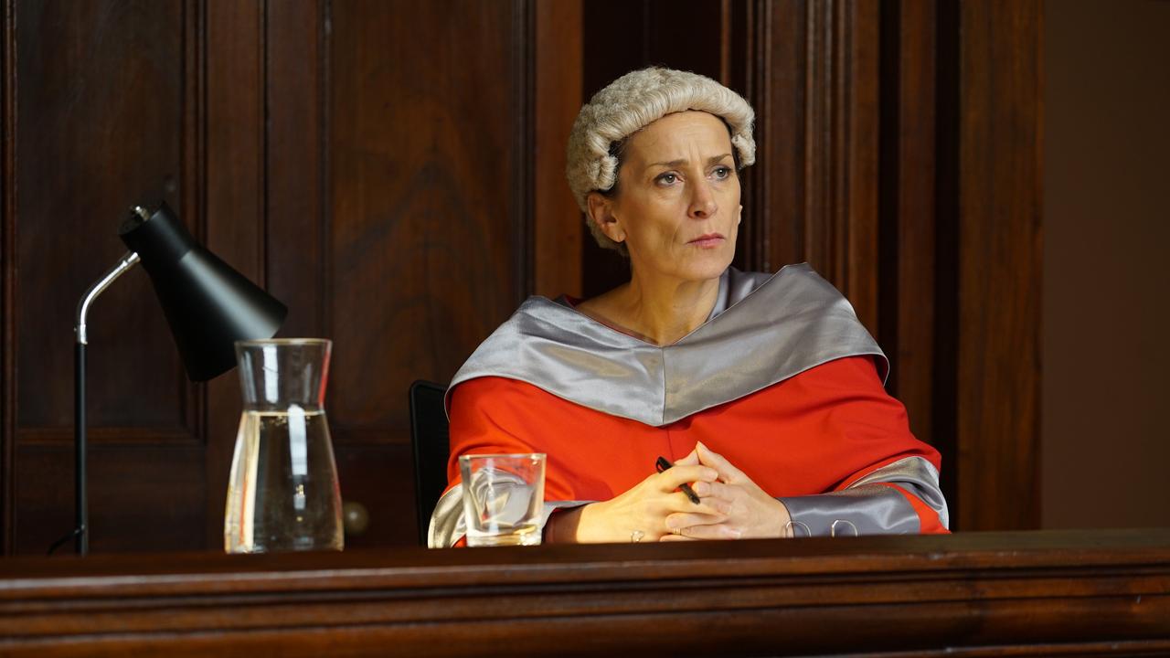 The series’ judge pictured in the courtroom. Picture: SBS