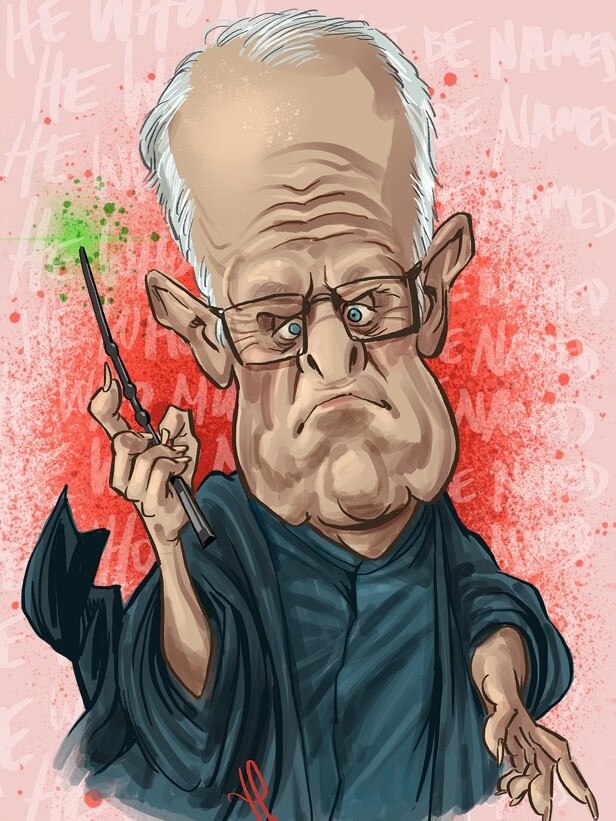 Malcolm Turnbull as Lord Voldemort from the Harry Potter series. Artwork: Terry Pontikos