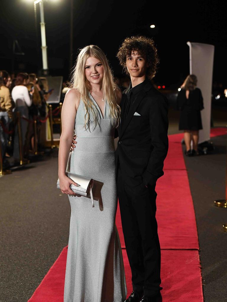 Elliot Burns & Ivy Hillhouse at Xavier Catholic College year 12 formals. Picture: Patrick Woods.