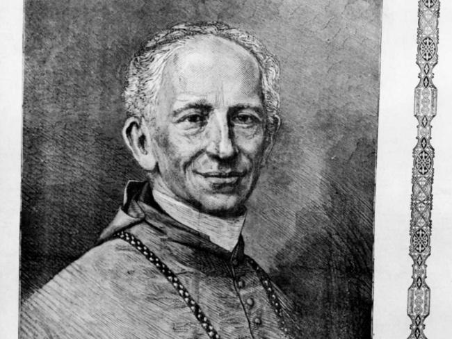Steel engraving of Pope Leo XIII.