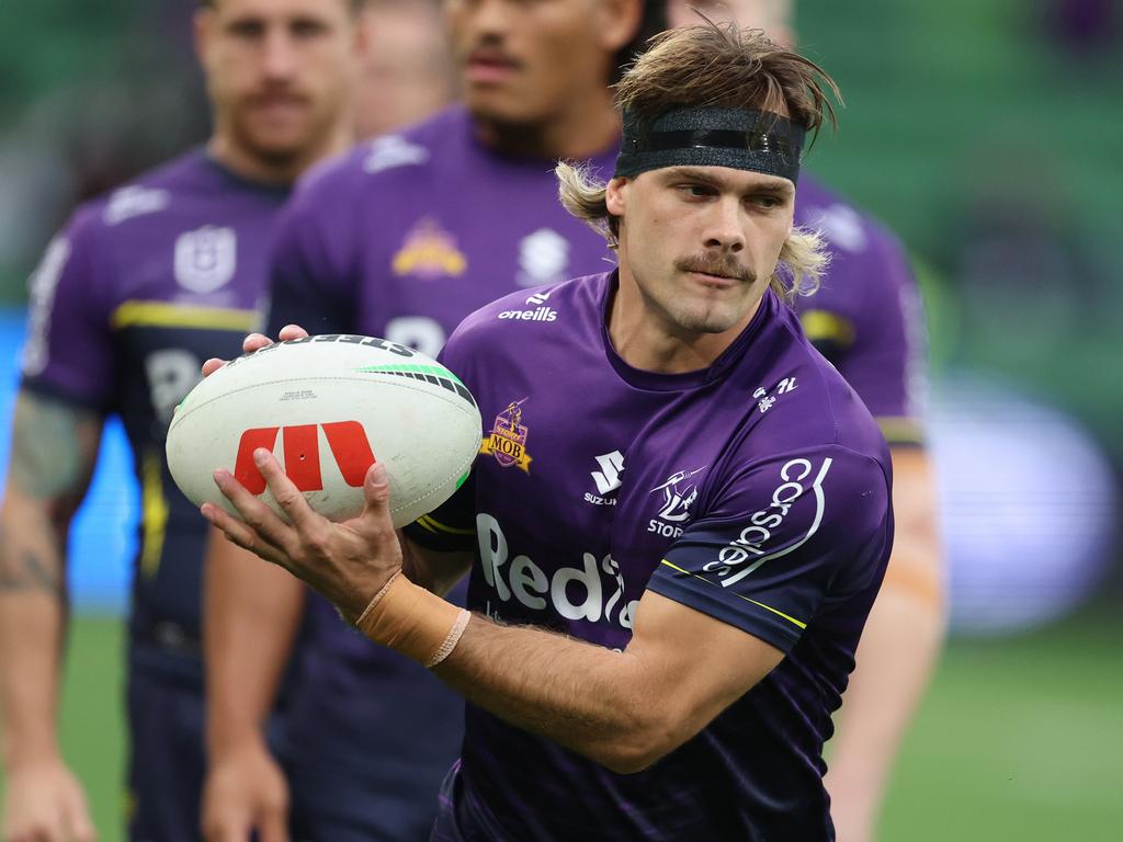 Ryan Papenhuyzen posted first points for Melbourne. Photo: Robert Cianflone/Getty Images