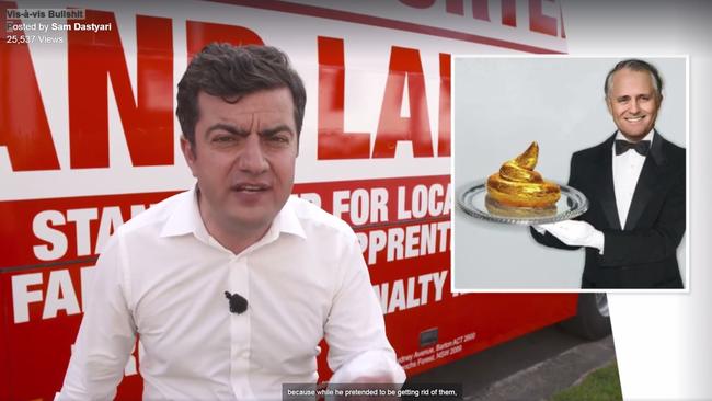 Sam Dastyari mocking the PM.