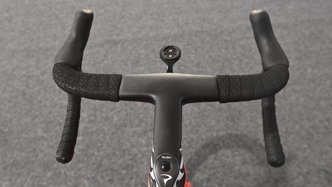 The cockpit of the Pinarello. Picture: Keryn Stevens