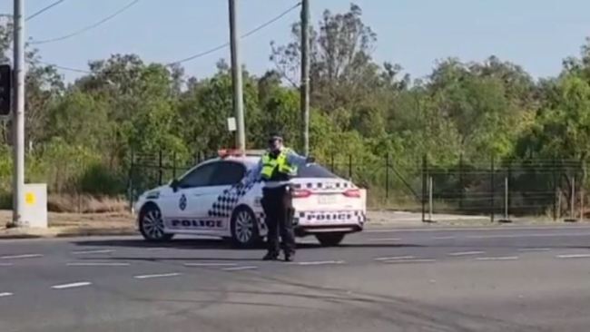 Police are directing traffic on Yeppoon Road near the Norman Gardens area, as the investigation continues. Picture: Supplied