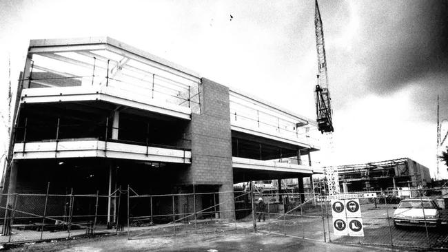 Quayside Shopping Centre under construction in 1990. Picture: HWT Library