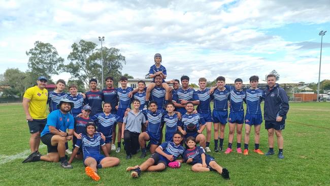 The Redcliffe SHS Renouf Shield squad entering the final.