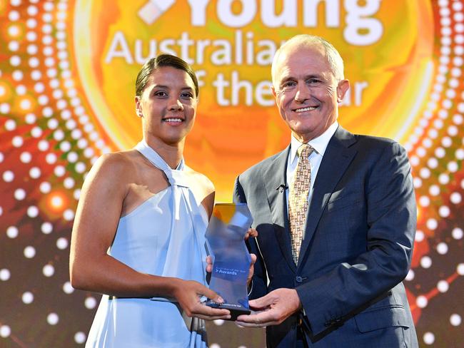 Samantha Kerr has been named Young Australian of the Year.