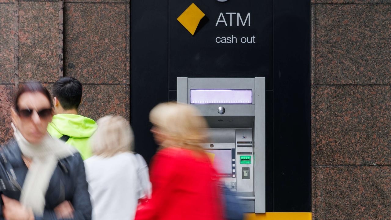 The number of bank branches and ATMs in Australia has halved since 2017. Picture: NCA NewsWire / Max Mason-Hubers