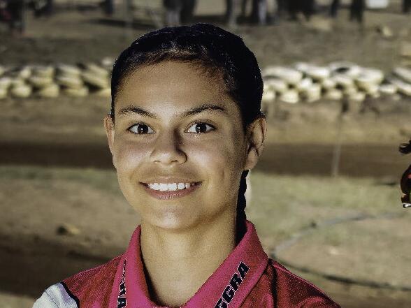 Young motocross rider Rayne Alefosio.