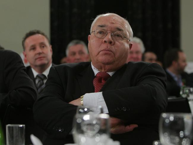 Not buying it. Laurie Oakes at the National Press Club listening to Prime Minister Julia Gillard in 2010. Trouble was just around the corner (for Gillard).