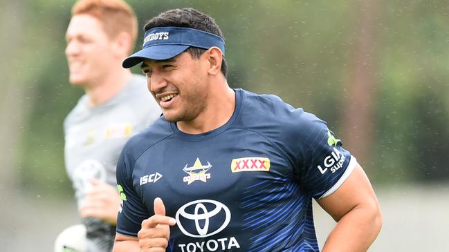 North Queensland Cowboys training at 1300Smiles Stadium. Jason Taumalolo. Picture: Evan Morgan