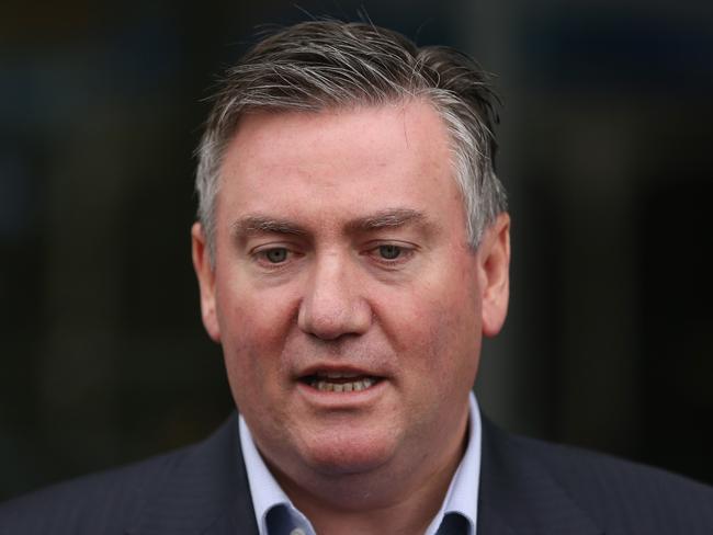 Eddie McGuire speaks to the media.