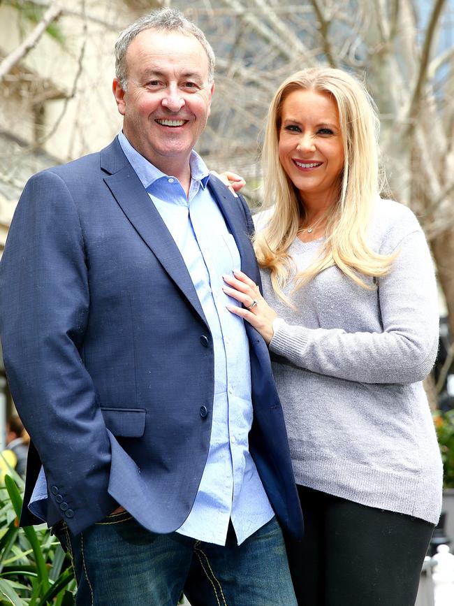 Chris Smith and partner Susie Burrell, who were expecting twins, in 2015. Picture: Tim Hunter