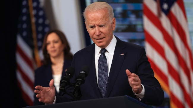 President Joe Biden has warned COVID-19 vaccine misinformation is "killing people" and is calling on Americans to take up the vaccine. Picture: Getty Images