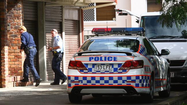  Police at the scene in Biggera Waters after Tyrell Cobb’s death in May 2009. 