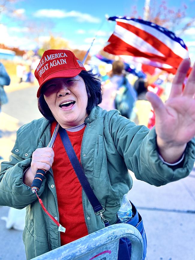 A Trump supporter at a rally in Pennsylvania. Picture: Yaron Finkelstein