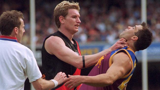 James Hird and Chris Scott. 2001 Grand Final. Essendon v Brisbane Lions. MCG.