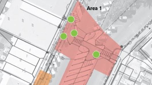 Area 1 will have 8 - 10 parking bays added with the removal of the central U-turn facility.