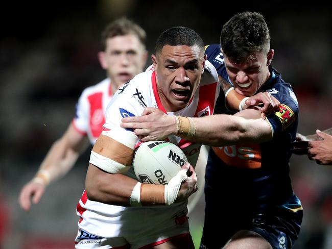 Tyson Frizell was the Dragons most damaging ball runner. Picture: Mark Metcalfe/Getty Images