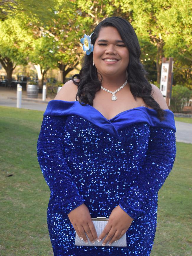Salote Senituli at Runcorn State High School 2023 formal. Photos: Georgie Walker.