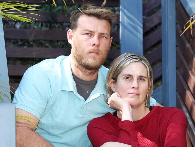 SUNDAY TELEGRAPH - Pictured at home in Ourimbah today is Nick and Brodie Donegan. Picture: Tim Hunter.