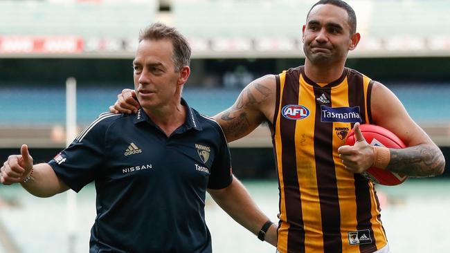 Alastair Clarkson coached Hawthorn in his final game on Saturday.