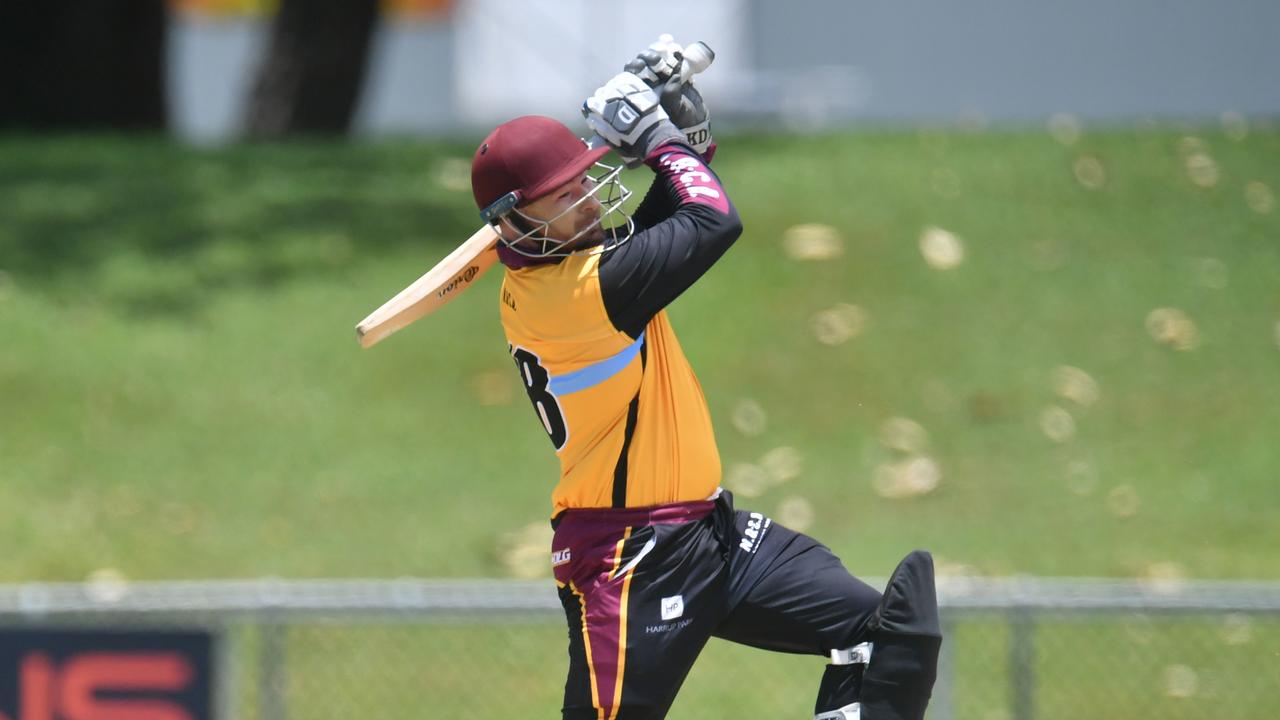 Sam Vassallo (playing for North Queensland) has made a pair of massive scores for Walkerston in the T20 comp so far. Picture: Evan Morgan