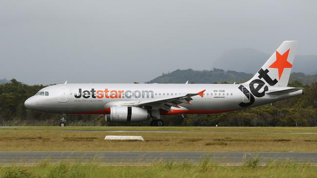 Cloud lifts ...  Jetstar has resumed flights to and from Bali. Picture: Brendan Radke.