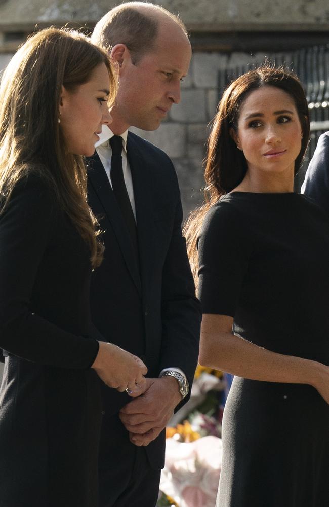 Meghan and Kate were not seen interacting with one another. Picture: GoffPhotos.com/Australscope