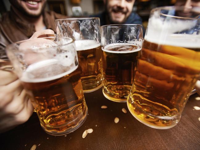 Generic photo of men drinking beer. Picture: Supplied