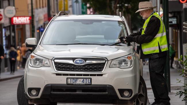 Inner Melbourne carparks are subject to a congestion levy. Picture: Jason Edwards