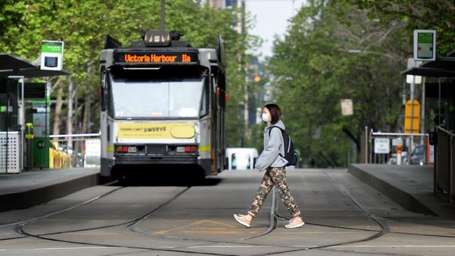 Melbourne’s Collins Street. Picture: Andrew Henshaw