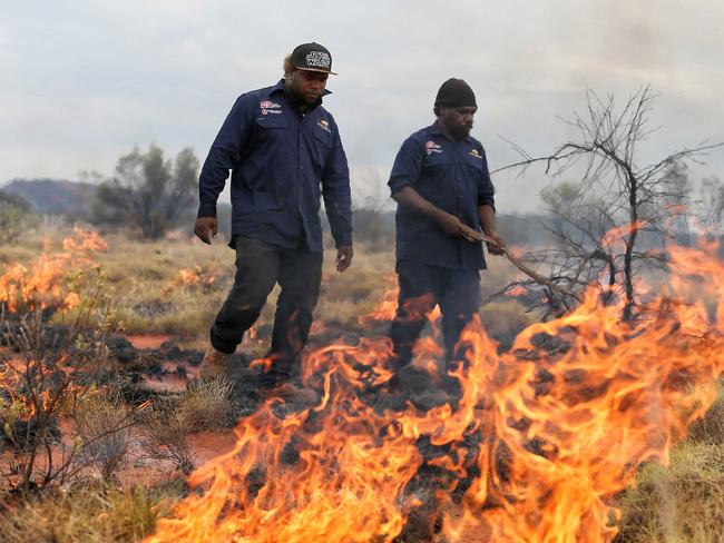 Traditional owners in Birriliburu, northeast of Wiluna. Picture: Colin Murty/The Australian