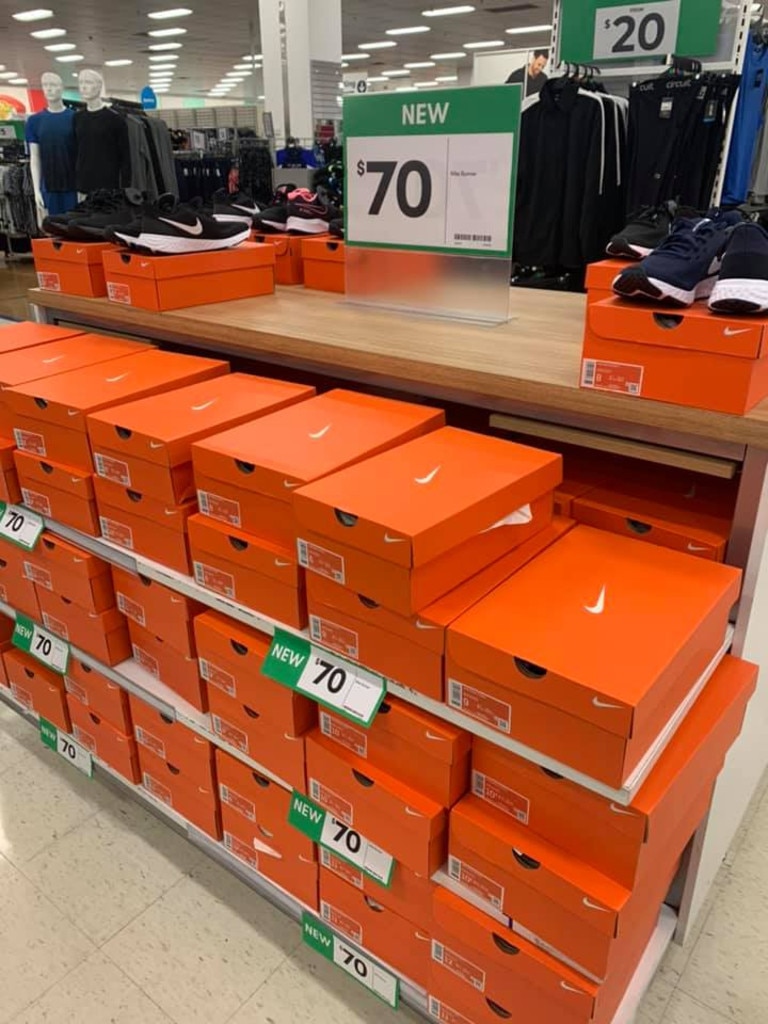 Her post has since caused a frenzy with many Nike lovers eager to snap a pair of the discounted shoes. Picture: Facebook/Hacks & Product Reviews Australia