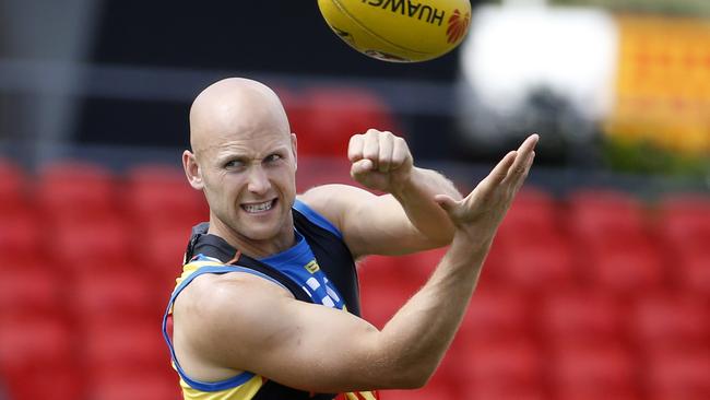 Gary Ablett had 45 disposals against Hawthorn in 2014. Can he repeat that on Sunday? Picture: Jerad Williams