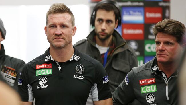 Collingwood coach Nathan Buckley was honest when asked about Tom Lynch. Pic: Michael Klein