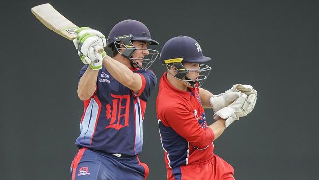 Tom Donnell in action for Melbourne earlier this season. Picture: Valeriu Campan