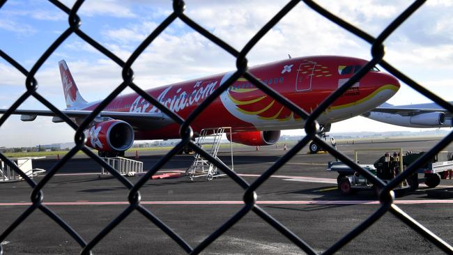 Authorities say birdstrike likely caused in AirAsia flight to return to Australia. Picture: AAP