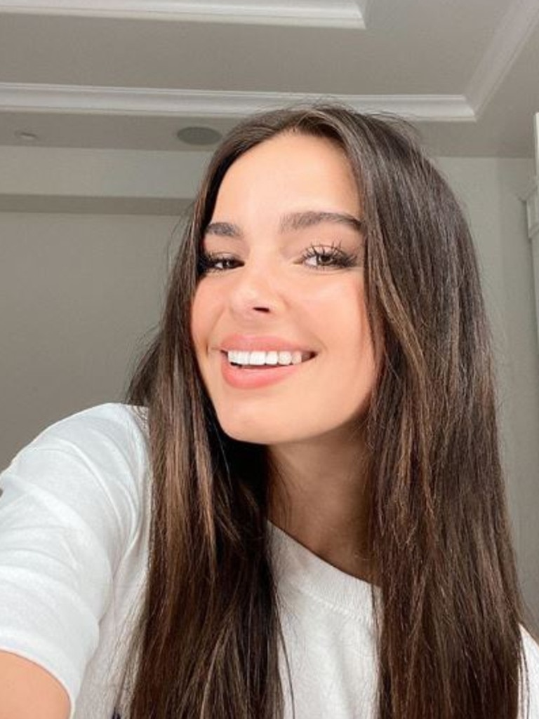 One of Tik Tok’s biggest star’s Addison Rae has not commented on the app’s outage. Picture: Instagram