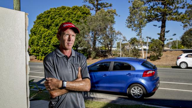 Bilinga resident Warren Baker is unhappy with council’s crackdown. Picture: Jerad Williams